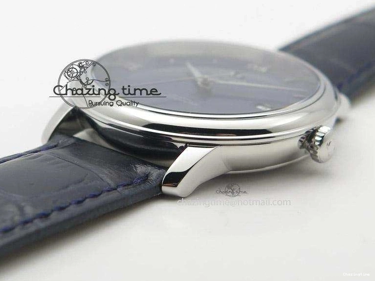 0701 De Ville MK 1:1 Best Edition SS Blue Dial On Black Leather Strap A Lightweight 8258